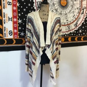 {pink rose} striped cardigan